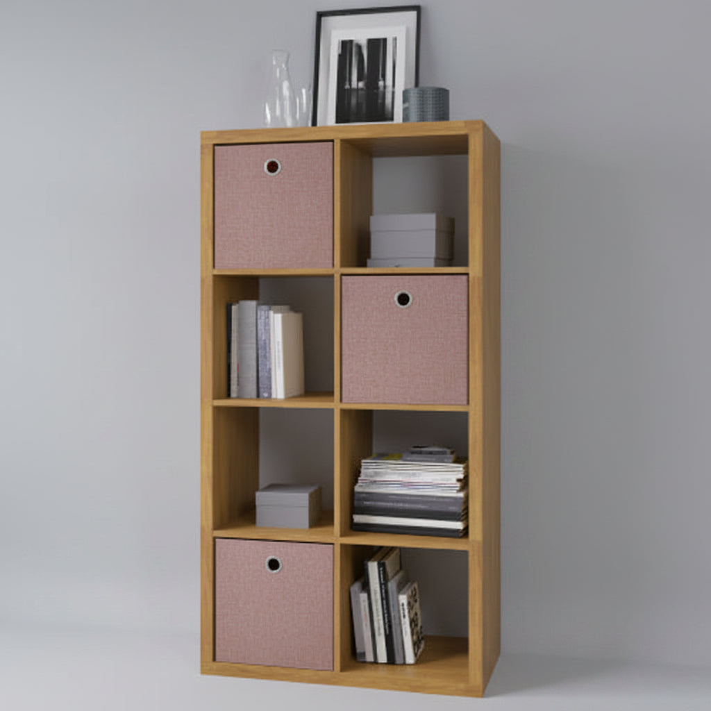 2 X 4 Cube Bookshelf Bookshelves For Home, Office, Walnut Color...