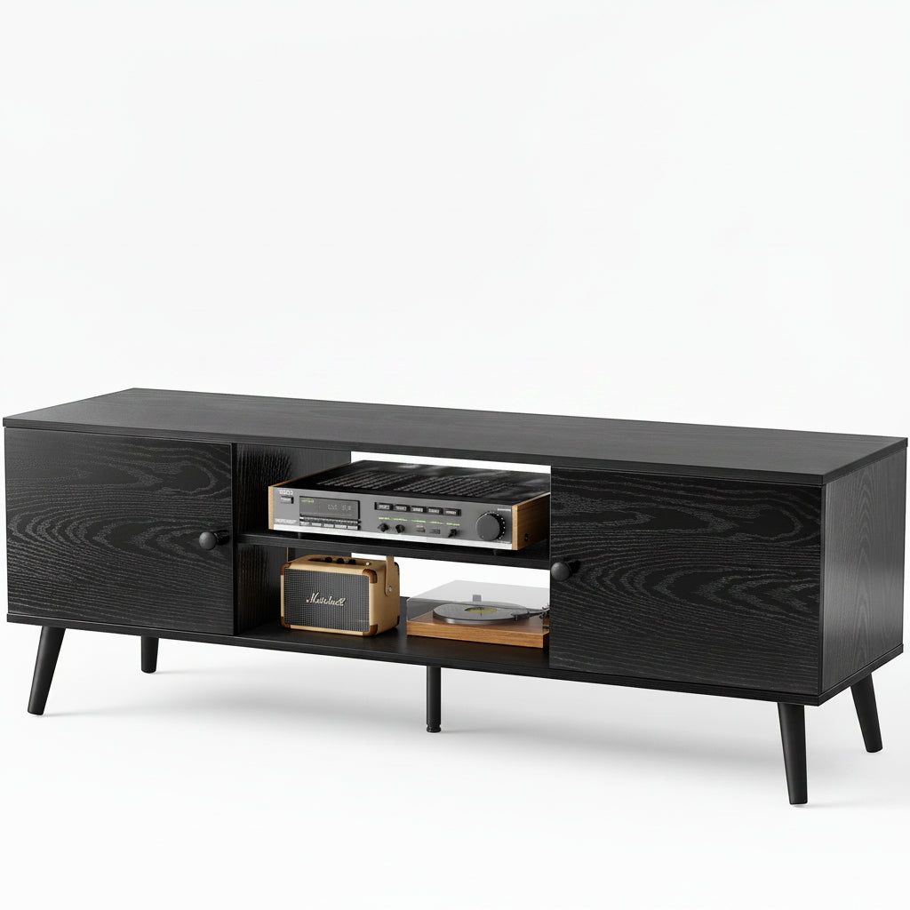 Panel TV Cabinet Can Store Black Cabinets, Suitable For Home Living Room Office TV Cabinet.....