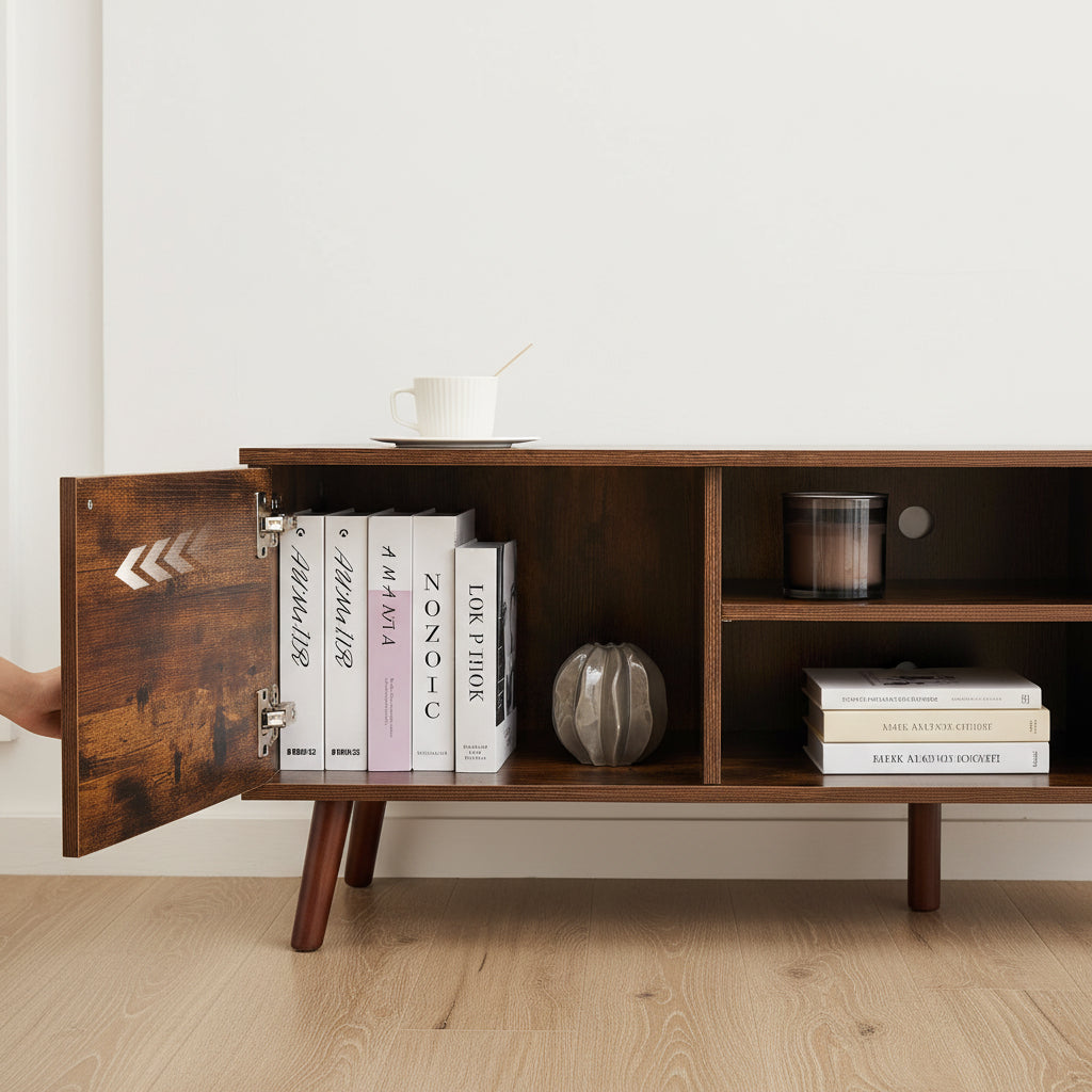 Panel TV Cabinet Can Store Black Cabinets, Suitable For Home Living Room Office TV Cabinet...