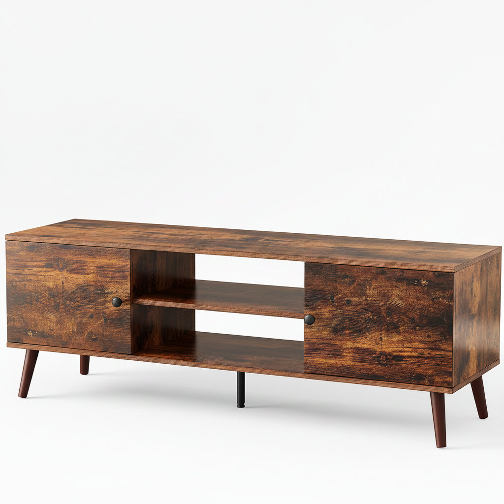 Panel TV Cabinet Can Store Black Cabinets, Suitable For Home Living Room Office TV Cabinet